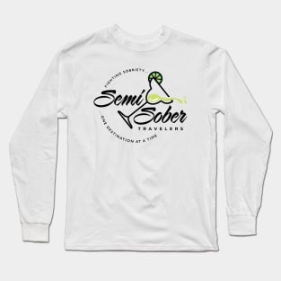 Semi Sober Travelers Margarita with transparent background Long Sleeve T-Shirt